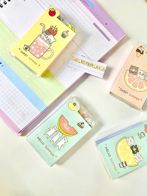 Bloco adesivo livro sanfonado Gatinho