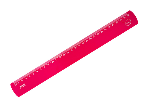 RÉGUA NEON ROSA 30CM