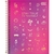 CADERNO ESPIRAL CAPA DURA COLEGIAL 1 MATÉRIA DOODLES 80 FOLHAS - loja online