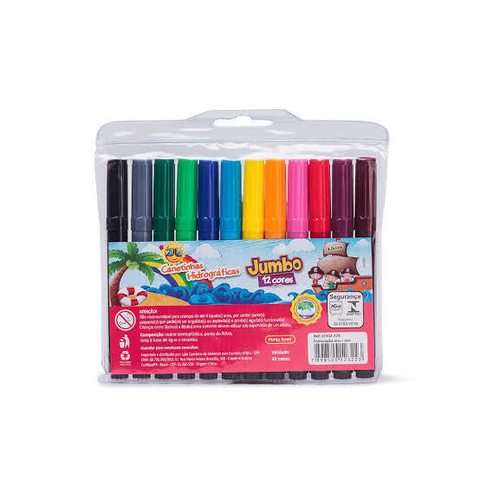 ￼Canetinha Hidrográfica Hidrocor Jumbo LYKE - 12 cores