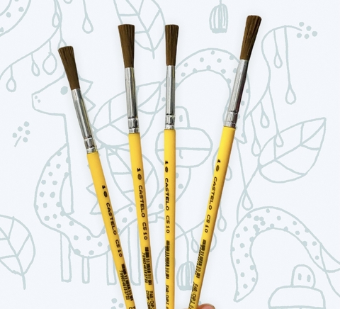 Pincel chato N 18 castelo