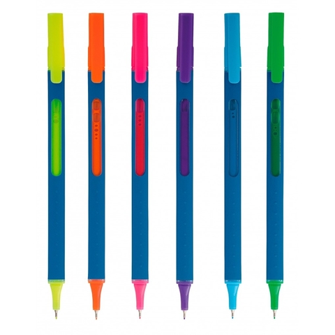 Caneta Super Fina Liqeo Tris 0.4mm Neon 6 Cores