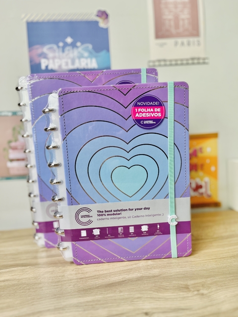 CADERNO INTELIGENTE SILVER LOVE MÉDIO OU GRANDE
