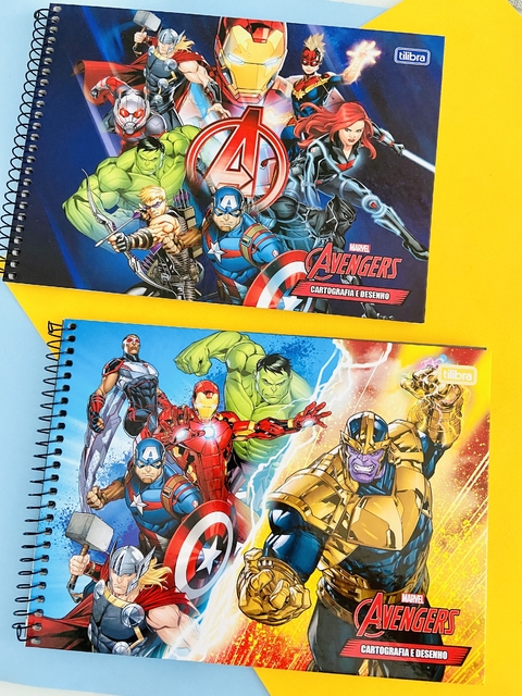 Caderno de Desenho Avengers Tilibra 80 Folhas
