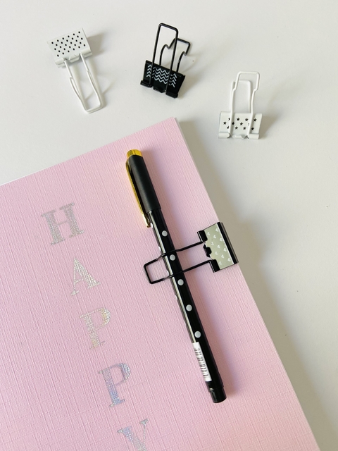 CLIPES P/ PAPEL BINDER CLIP TEXTURE - BRW- 1 Unidade