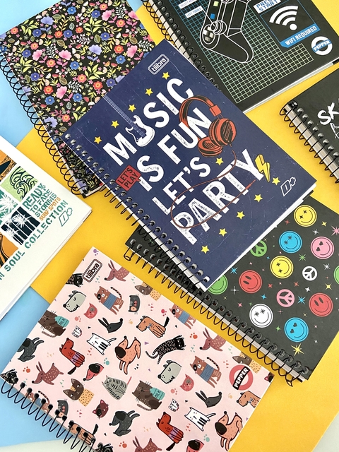 CADERNO ESPIRAL CAPA DURA 1/4 D+ 96 FOLHAS