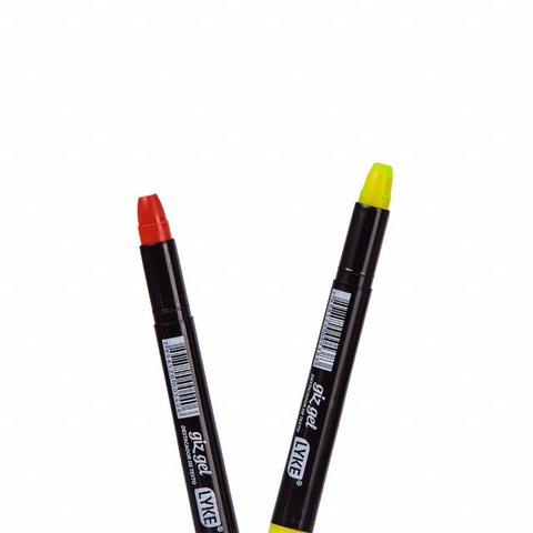 Marca texto Giz gel Lyke - Rosa, amarelo ou verde - comprar online