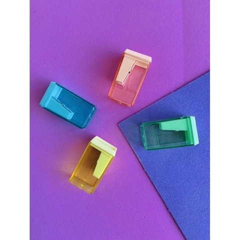 Apontador Com depósito cor pastel