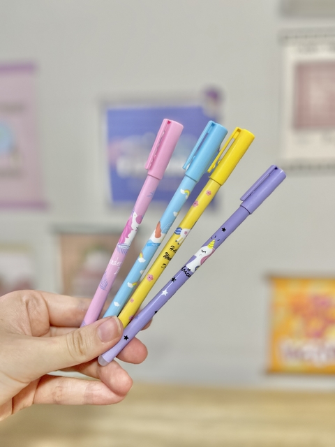 ￼Caneta apagável unicórnio