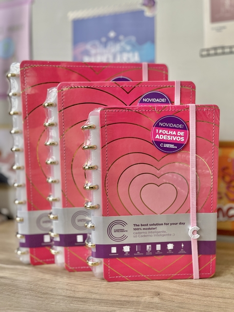 CADERNO INTELIGENTE GOLDEN LOVE A5, MÉDIO OU GRANDE