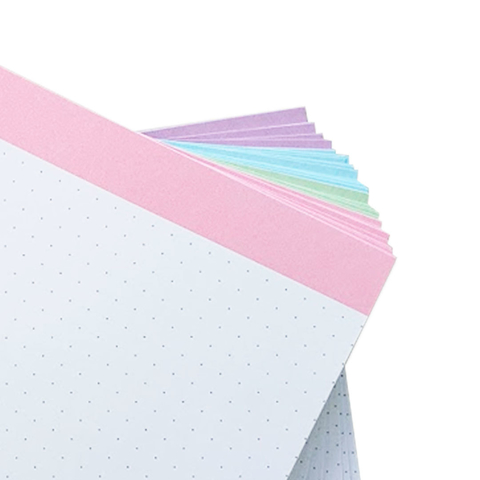 Fichas coloridas NALÍ 4 x 6 150g/m2 c/ 80 Folhas (pautadas, sem pauta, pontilhadas ou quadriculadas)