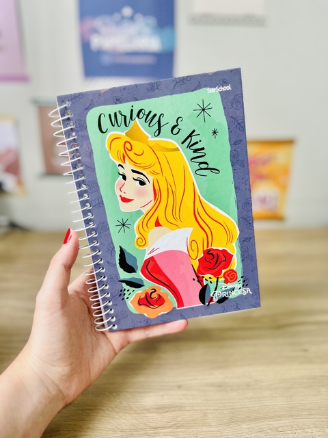 Caderno 1/4 Princesas Disney 80 folhas