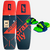 Tabla de kitesurf CRAZY FLY ACTON 2022 con STRAPS de color verde y azul.