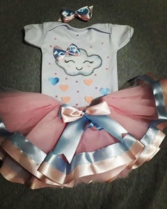 Bory personalizado chuva de bênçãos e saia de tule na internet