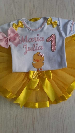 Bory temático e saia de tule