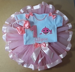 Bory personalizado e saia de tule