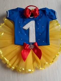 Bory personalizado e saia de tule
