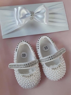 Sapatinho customizados em perola - loja online