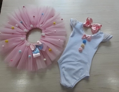 Bory personalizado com saia de tule tema Circo