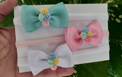 Faixinhas para recém nascidos , com pompom