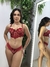 Conjunto de Renda Guipir Vermelho - loja online