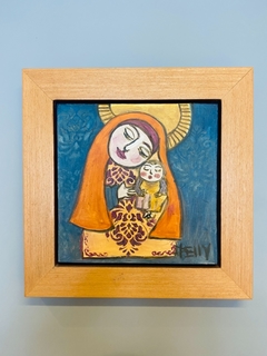 TELA 30x30 COM MOLDURA DELLY FIGUEIREDO