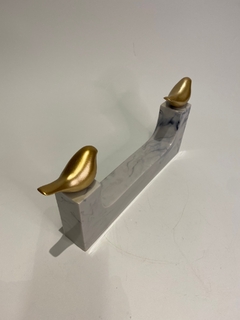 ESCULTURA PASSARO EM POLIRESINA - Pedro Paschoal Objetos & Arte