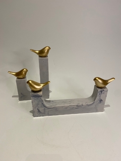 ESCULTURA PASSARO EM POLIRESINA - Pedro Paschoal Objetos & Arte