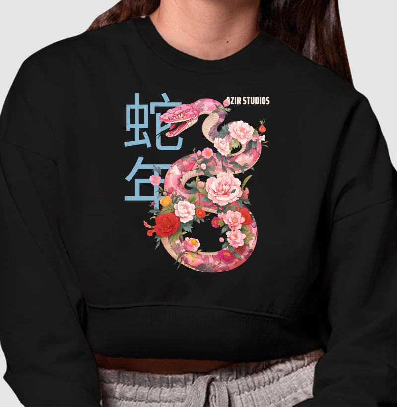 Moletom Cropped AZIR "SNAKE YEAR"