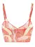 Top Cropped Lucy Tule Estampado Vermelho - comprar online