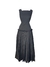 Vestido Longo Noturna Alfaiataria Recorte Preto - comprar online