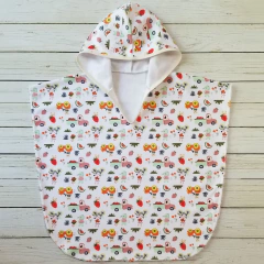 Poncho Toalla de microfibra Autitos