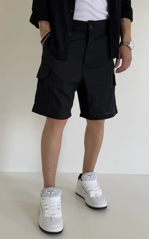Bermuda Lino DCBL Negra - comprar online