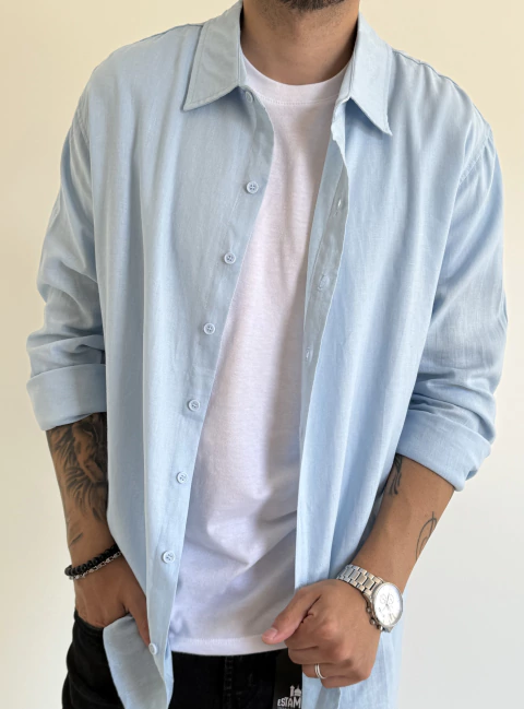 Camisa Carmen Celeste