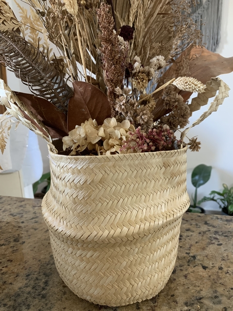 Cesto Palha Pilea