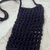 Mini bolsa crochê - porta celular preto - comprar online