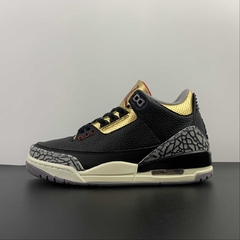 Jordan 3 Retro Black Cement Gold