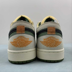 Jordan 1 Low Craft SE Sky J Light Olive Bright Mandarin - Born Sneakers