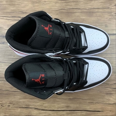 Jordan 1 Mid Black Chile Red White - loja online