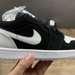 Jordan 1 Low Blach White Diamond - Born Sneakers