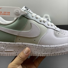 Nike Air Force 1 Low White Light Green Custom - Born Sneakers