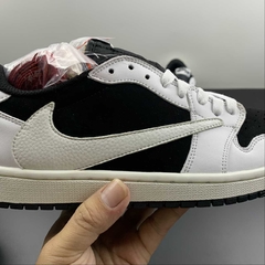 Jordan 1 Low Travis Scott Sail/Black Custom - Born Sneakers