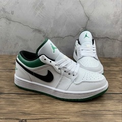 Jordan 1 Low White Lucky Green Black na internet