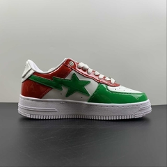 A Bathing Ape Bape Sta Patent Leather White Green Red - comprar online