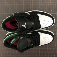 Jordan 1 Low White Black Mystic Green - loja online