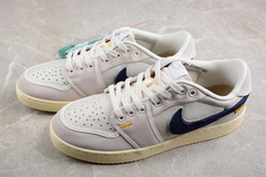 Jordan AJ1 KO Low Union LA White/Neutral Grey-Muslin Custom - loja online
