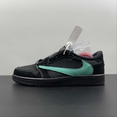 Jordan 1 Low Travis Scott Black Phantom x Tiffany & Co. 1837 Custom