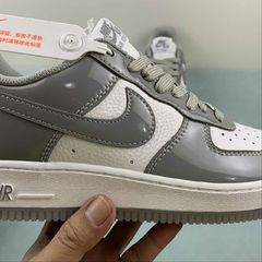 Nike Air Force 1 '07 Low Grey Patent - Born Sneakers