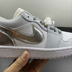 Jordan 1 Low SE Tear Away Silver - Born Sneakers