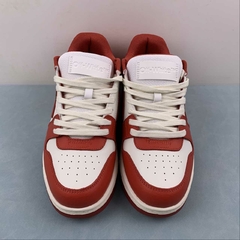 OFF-WHITE Out Of Office OOO Low Tops Red White Leather - loja online